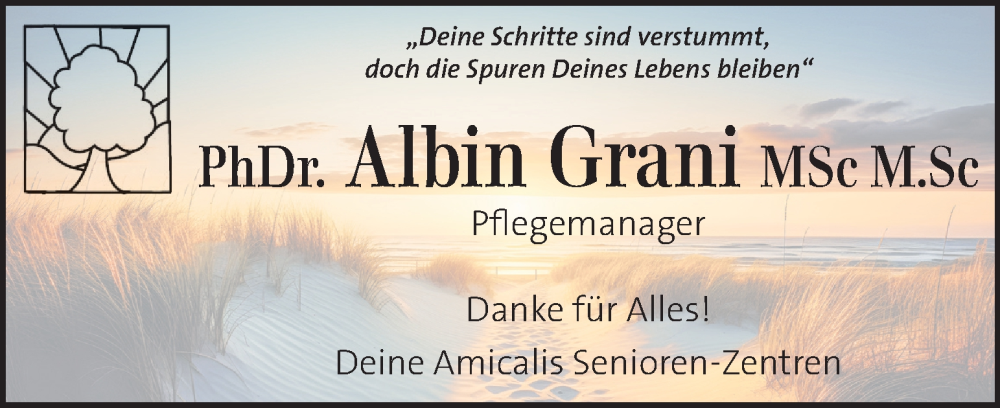  Traueranzeige für Albin Grani vom 18.06.2025 aus Kleine Zeitung