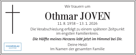 Traueranzeige von Othmar Joven von Kleine Zeitung