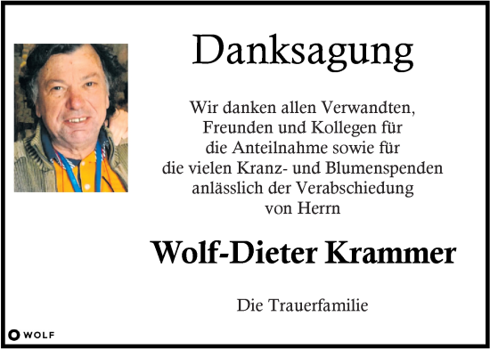 Traueranzeige von Wolf-Dieter Krammer von Kleine Zeitung